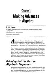 Tapa de Algebra II essentials for dummies