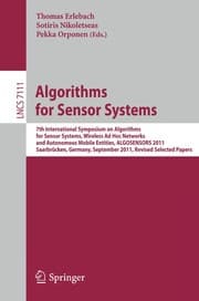 Tapa de Algorithms for Sensor Systems