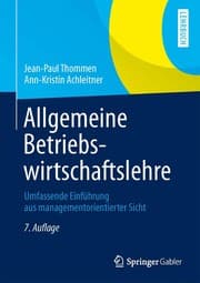 Tapa de Allgemeine Betriebswirtschaftslehre