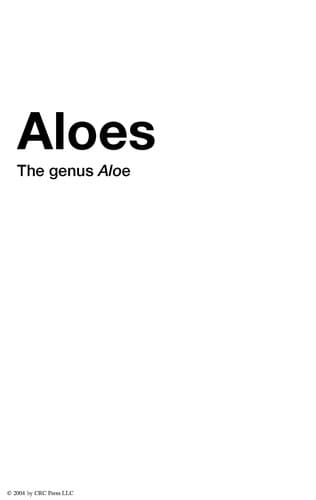Tapa de Aloes