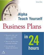 Tapa de Alpha teach yourself business plans in 24 hours