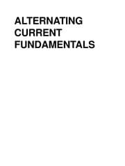 Tapa de Alternating current fundamentals