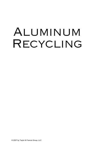 Tapa de Aluminum recycling