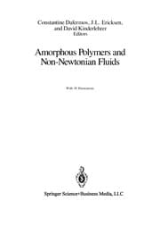 Tapa de Amorphous Polymers and Non-Newtonian Fluids