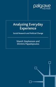 Tapa de ANALYSING EVERYDAY EXPERIENCE: SOCIAL RESEARCH AND POLITICAL CHANGE