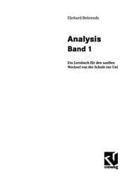 Tapa de Analysis Band 1