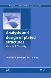 Tapa de Analysis and design of plated structures
