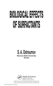 Tapa de Analysis and fate of surfactants in the aquatic environment