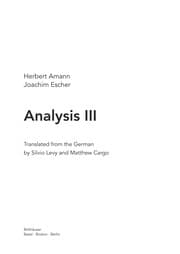 Tapa de Analysis III