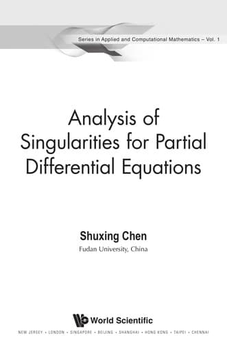 Tapa de Analysis of singularities for partial differential equations