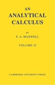 Tapa de An analytical calculus