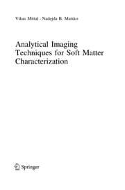 Tapa de Analytical Imaging Techniques for Soft Matter Characterization