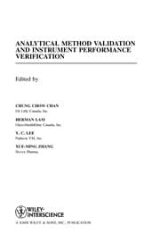 Tapa de Analytical method validation and instrument performance verification