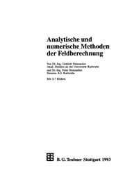 Tapa de Analytische und numerische Methoden der Feldberechnung