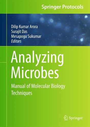 Tapa de Analyzing microbes