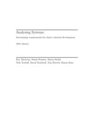 Tapa de Analysing systems