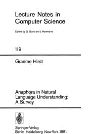 Tapa de Anaphora in Natural Language Understanding