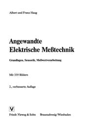 Tapa de Angewandte Elektrische Meßtechnik