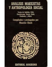 Tapa de Análisis marxistas y antropología social