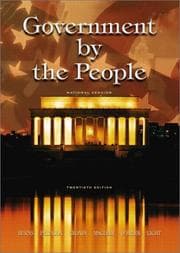 Tapa de Government by the People, National Version, 20th Edition