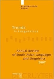 Tapa de Annual review of South Asian languages and linguistics, 2007