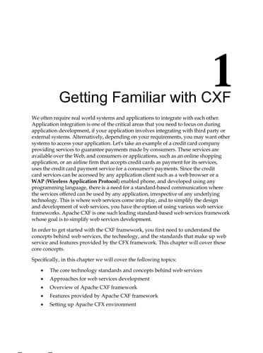 Tapa de Apache CXF Web service development