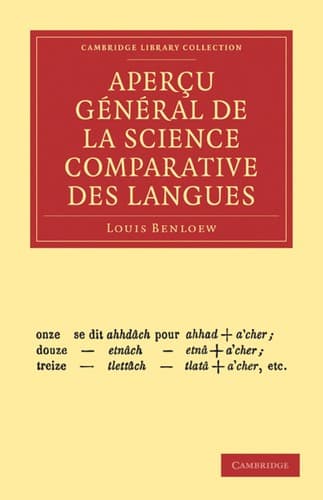 Tapa de Aperçu général de la science comparative des langues