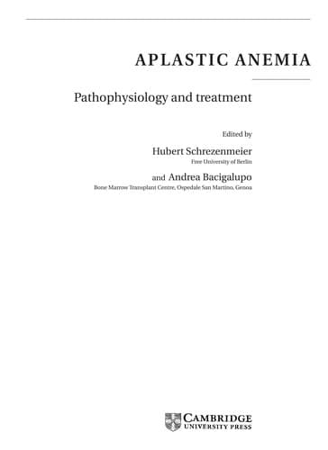 Tapa de Aplastic anemia