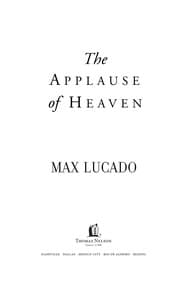 Tapa de The applause of heaven