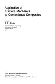 Tapa de Application of Fracture Mechanics to Cementitious Composites