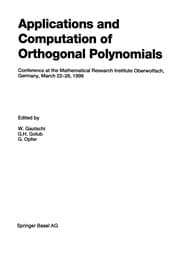 Tapa de Applications and Computation of Orthogonal Polynomials