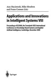 Tapa de Applications and Innovations in Intelligent Systems VIII