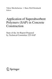 Tapa de Application of superabsorbent polymers (SAP) in concrete construction