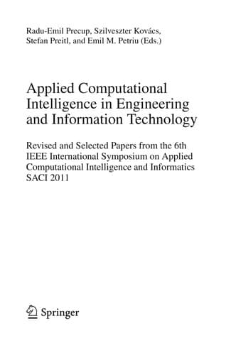 Tapa de Applied Computational Intelligence in Engineering and Information Technology