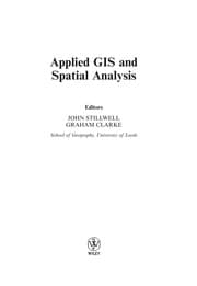Tapa de Applied GIS and spatial analysis