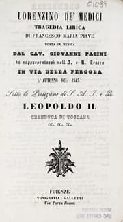 Tapa de Lorenzino de' Medici