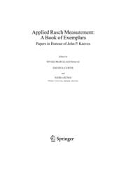 Tapa de Applied Rasch measurement