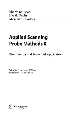 Tapa de Applied scanning probe methods X