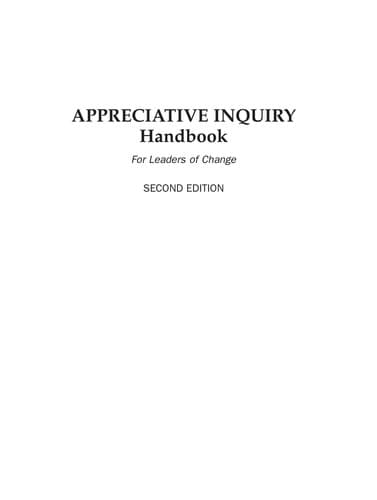Tapa de Appreciative inquiry handbook