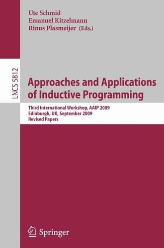 Tapa de Approaches and Applications of Inductive Programming