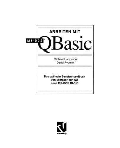 Tapa de Arbeiten mit MS-DOS QBasic