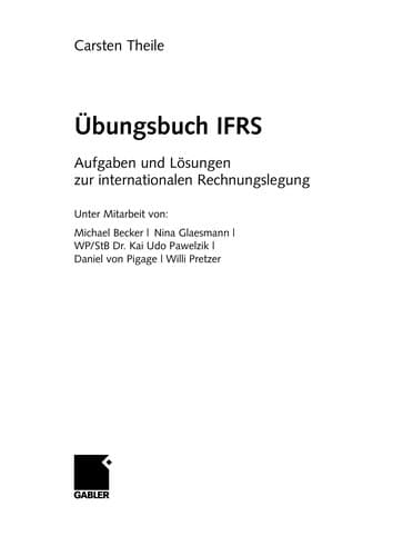 Tapa de Übungsbuch IFRS