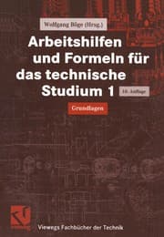 Tapa de Arbeitshilfen und Formeln für das technische Studium 1