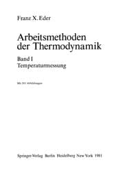 Tapa de Arbeitsmethoden der Thermodynamik