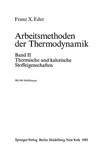 Tapa de Arbeitsmethoden der Thermodynamik