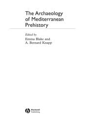 Tapa de The archaeology of Mediterranean prehistory