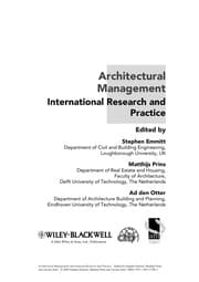 Tapa de Architectural management