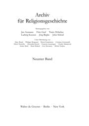 Tapa de Archiv Religionsgeschichte 2007