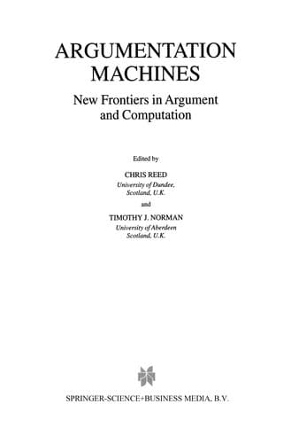 Tapa de Argumentation Machines