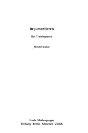 Tapa de Argumentieren